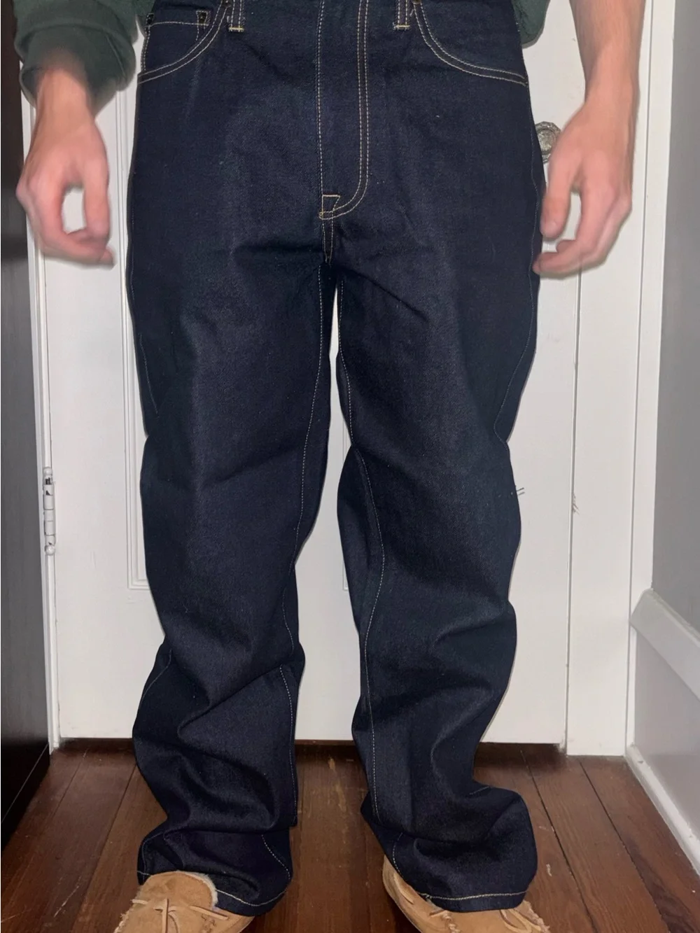 Ed Hardy Dark Indigo Jeans with American Trad Back Pockets